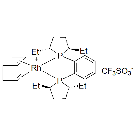 (1,2-双((2R,5R)-2,5-二乙基磷杂环戊烷-1-基)苯）（1，5-环辛二烯）铑（1+）三氟甲磺酸酯,(R,R)-Et-DUPHOS-Rh 